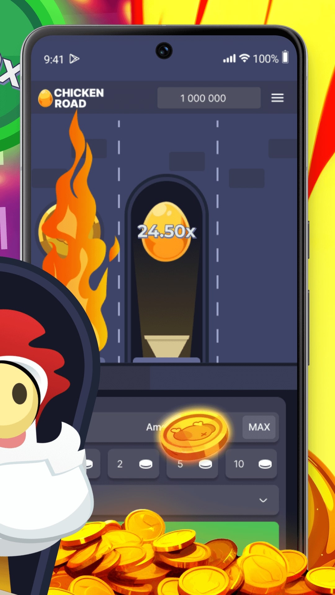 Captura de pantalla de Chicken Road